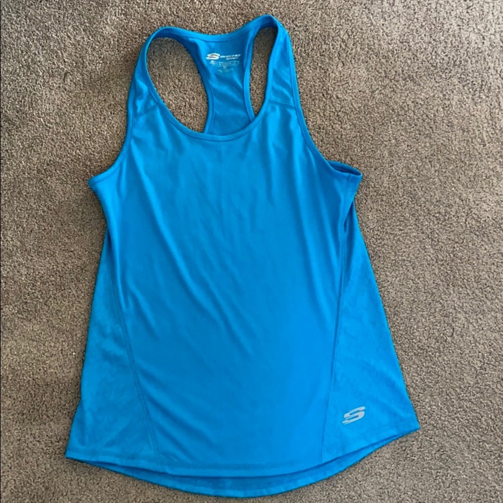 Blue sporty tank top